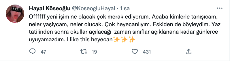 hayal koseoglu ndan yeni proje heyecani